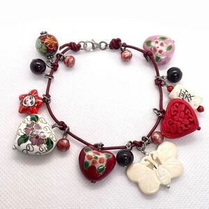 Unique gorgeous charm bracelet for adult (or child)! Exquisite Charms.